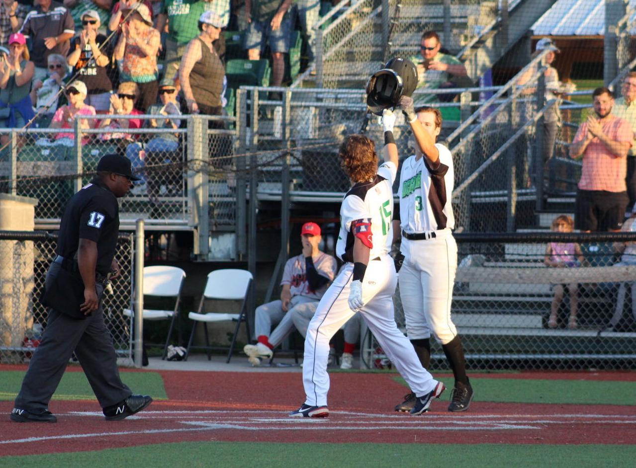 Kyle Casper and Ryland Zaborowski celebrate